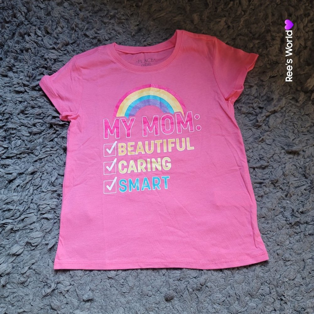 The Children's Place Girls' Short Sleeve Graphic T-Shirt NWT - Mom is Be…